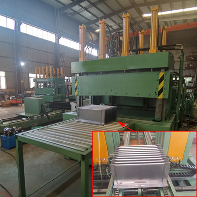 Tangki Minyak Trafo Shell Peralatan Mesin Pembentuk Sirip Bergelombang Otomatis