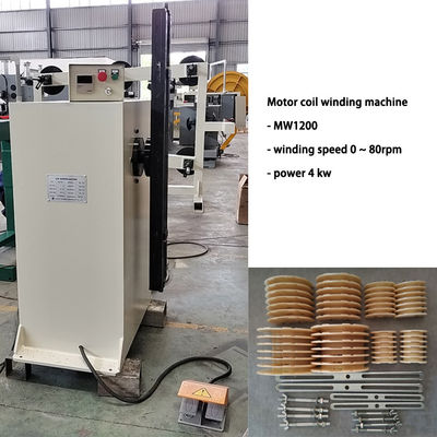 Mesin Penggulung Kawat Motor Coil Winder Mould yang Dapat Disesuaikan 4kw
