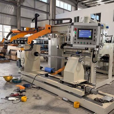 Transformer Foil Winding Machine dengan 15kw Winding Power, Pneumatic Tension Control untuk Foil Tembaga 0,2-2,0mm