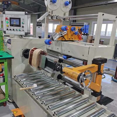 Triangle Support Tail Stock Transformer Coil Winding Machine untuk kawat tembaga dan aluminium 0,3-5,0mm