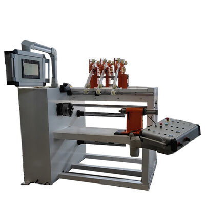 3 Wire Guides Transformer Coil Winding Machine dengan Chuck 4 rahang dan Lebar Transversal 400mm