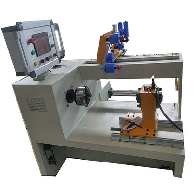 PLC dikendalikan Transformer Coil Winding Machine dengan 0,75KW Servo Motor dan 400mm Max Winding Lebar