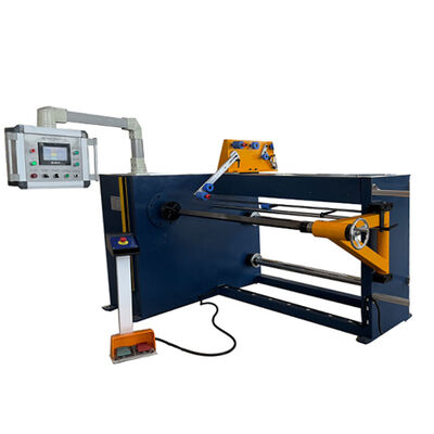 Mesin Penggulung Koil Otomatis dengan Lebar Penggulung 1000mm, Panduan Kawat yang Didorong Servo Motor, dan Sistem Kontrol PLC