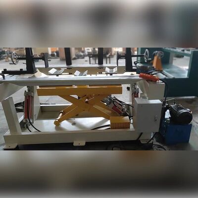Tabel tumpukan inti lap berkapasitas 10 ton yang digerakkan secara hidrolik dengan rotasi 90 derajat untuk inti transformator paduan amorf