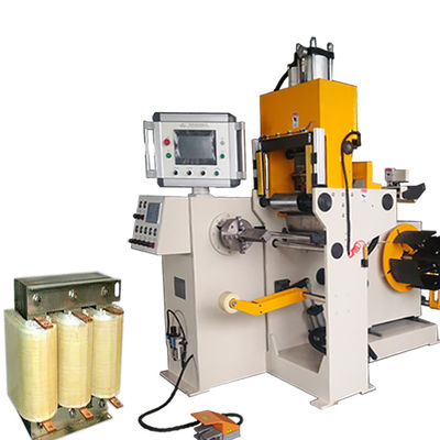 Single Layer Cold Pressure Welding 200mm Lebar Tembaga Strip Transformer Foil Winding Machine