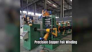 Mesin Winding Lembaran Tembaga Foil Trafo Tegangan Rendah Dengan Pengelasan TIG