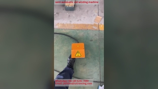 Mesin penggulung kumparan transformer semi otomatis